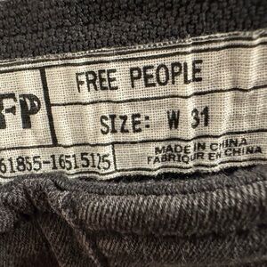 Free People Charcoal Trousers